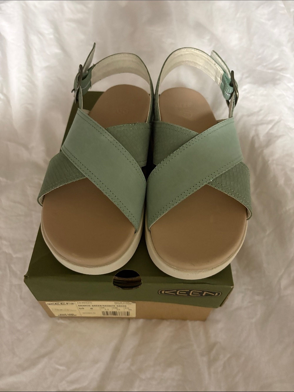 Keen Elle Luxe Cross Strap Slingback Sandals
